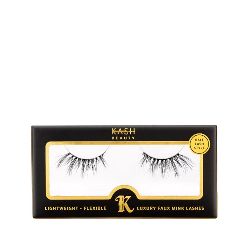 Kash Beauty Divine Natural Lash | beautiful look | natural half-lash design | elevates eyes | outer corner