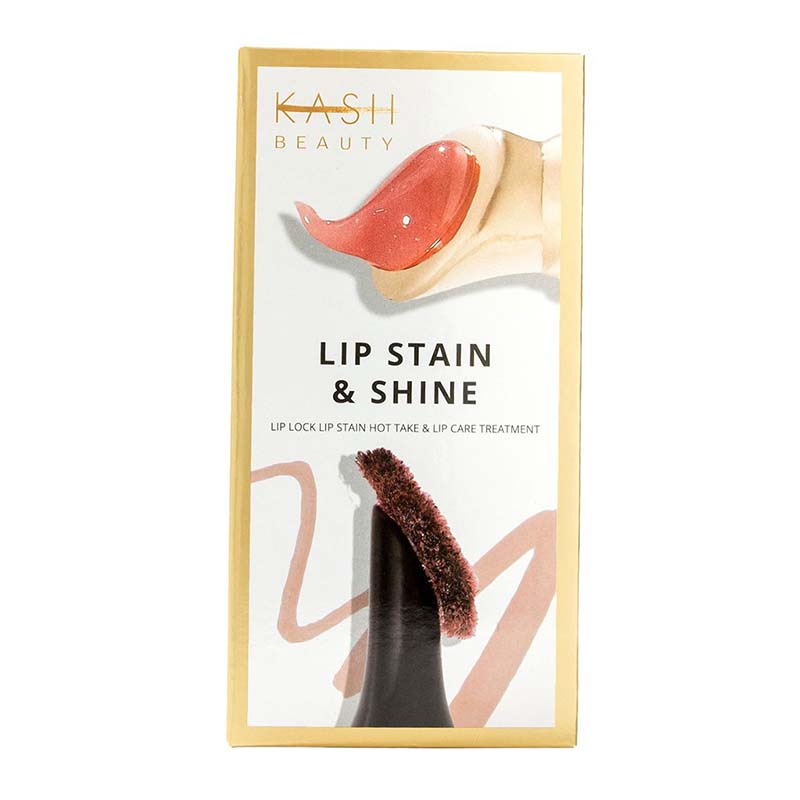 KASH Beauty Lip Stain & Shine Makeup Gift Set 1 Gift Set white background