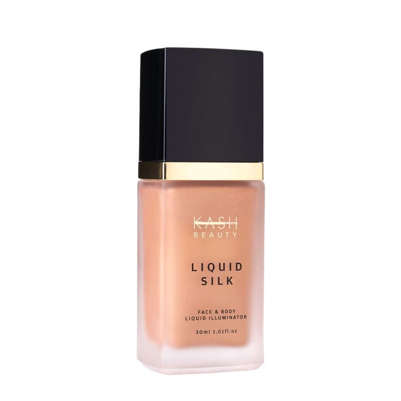 Kash Beauty Liquid Silk | Champagne Glaze face and body illuminator | stunning glow | coverage | lightweight 