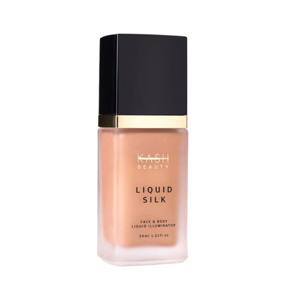 Kash Beauty Liquid Silk | Champagne Glaze face and body illuminator | stunning glow | coverage | lightweight 