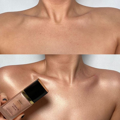 Kash Beauty Liquid Silk | Champagne Glaze | grease-free formula | even skin tone | flawless base | gorgeous golden shimmer