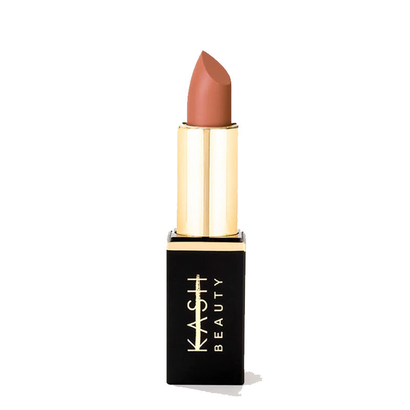 Kash Beauty Matte Lipstick | Rust Nude | Soft peach-toned | mirroring rustic | sugary tones