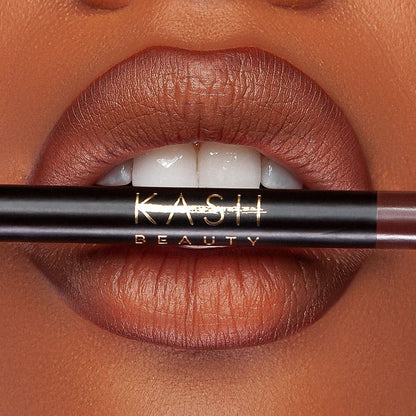 Kash Beauty Lipliner | Rich Sienna | luxurious texture | glides onto lips | long-lasting wear 