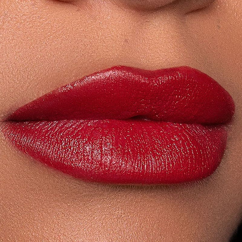 Kash Beauty Matte Lipstick | Temptation | red | lip  |  rich color | buildable | plump | defined lips | stand out | shades 