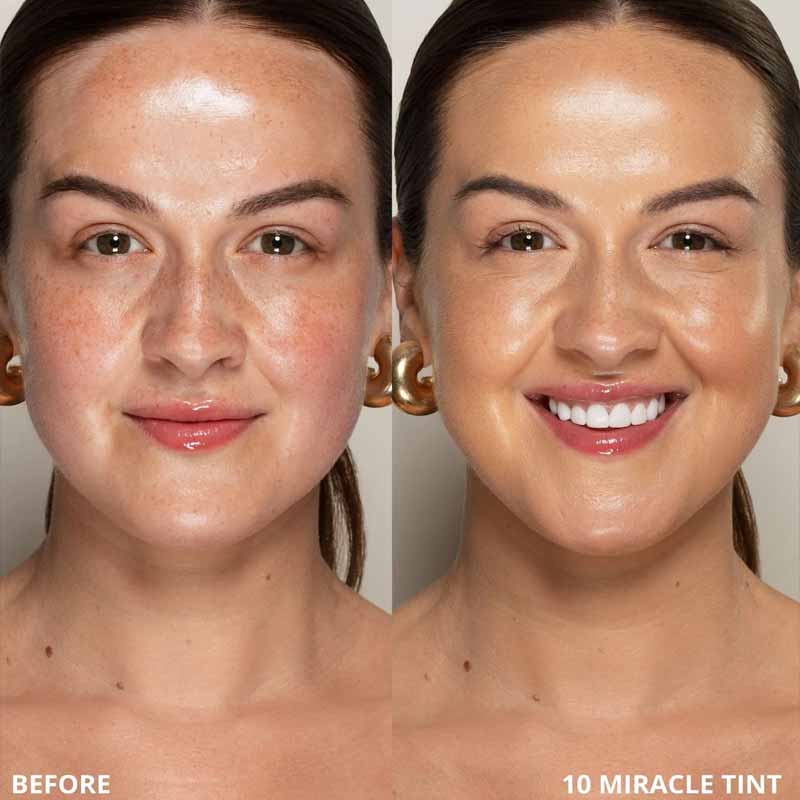 KASH Beauty Miracle Skin Tint SPF 15 Shade 10 Before & After