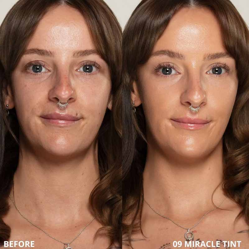 KASH Beauty Miracle Skin Tint SPF 15 Shade 09 Before & After