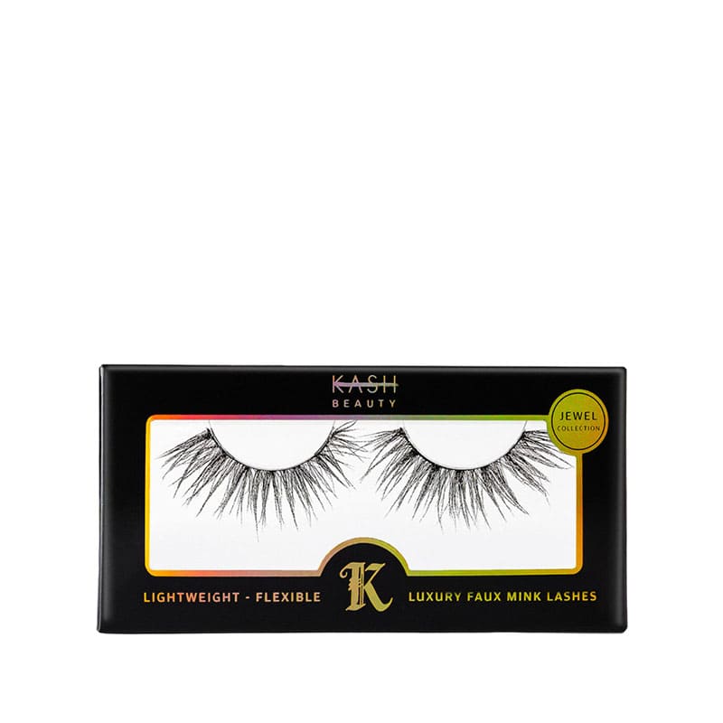 Kash Beauty Prism Lash |  elevate | look | touch of glamour | sparkle | Kash's jewel collection lashes