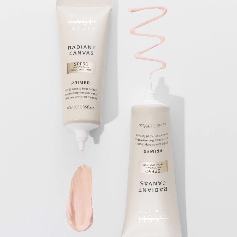 Kash Beauty Radiant Canvas Primer SPF50 Texture Swatch
