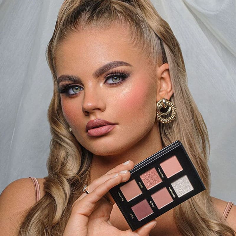 Kash Beauty Royal Rose Palette | makeup | eyes | eye shadows | 6 pan | versatile shades | pink | rose | tones