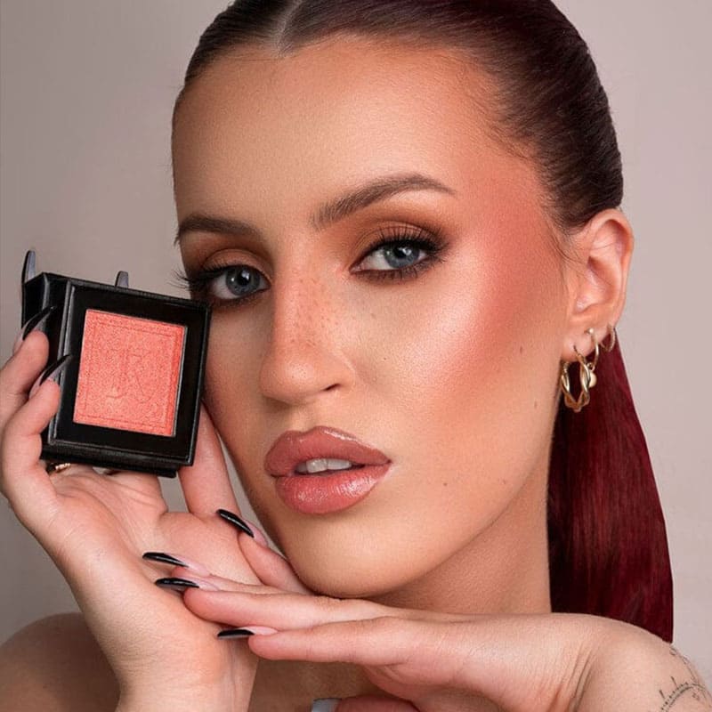 Kash Beauty Powder Blusher | Sun dance | natural-looking | pop of color | light reflecting particles