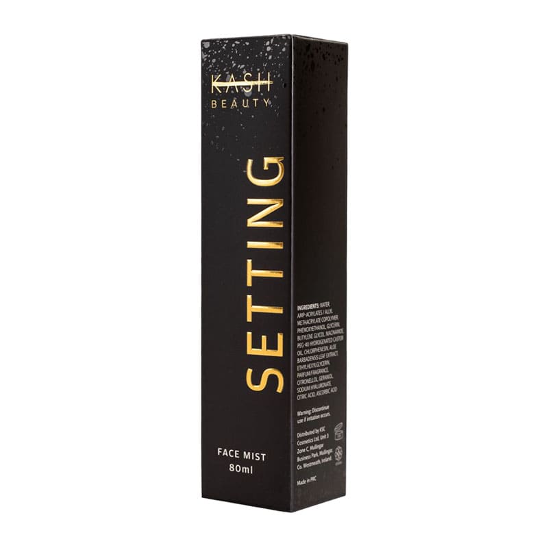 Kash Beauty Setting Spray | box | sleek | compact | design | face mist | set