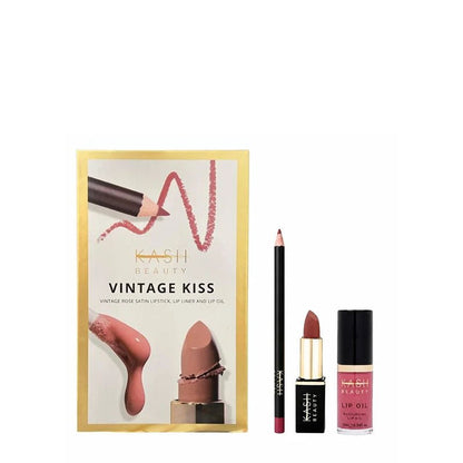 KASH Beauty Vintage Kiss Lip Makeup Gift Set