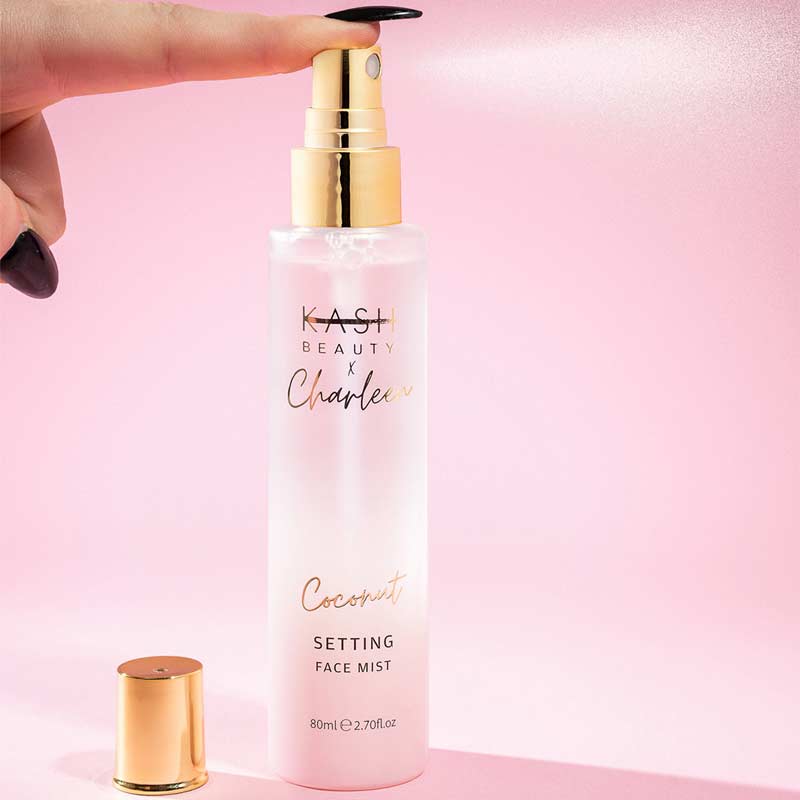  KASH Beauty | KASH Beauty x Charleen | Charleen Murphy | KASH Beauty x Charleen Coconut Setting Spray | long lasting makeup 