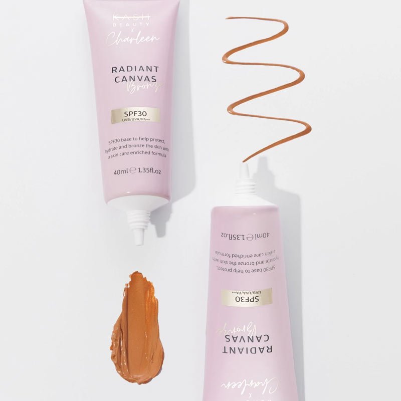 KASH Beauty x Charleen Radiant Canvas Bronze Primer SPF 30 Texture swatch