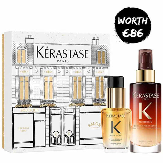 Kérastase 8H Magic Night Serum & Elixir Ultime Oil Day & Night Duo Gift Set