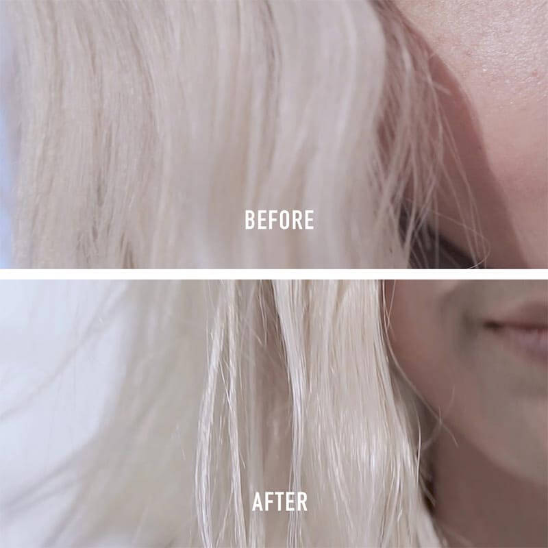 Kérastase Blond Absolu Bain Lumiere Hydrating Illuminating Shampoo for blonde hair, before and after