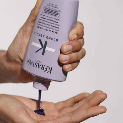 Kérastase Blond Absolu Bain Ultra Violet, Anti-Brass Purple Shampoo, dynamic purple shampoo, blonde hair