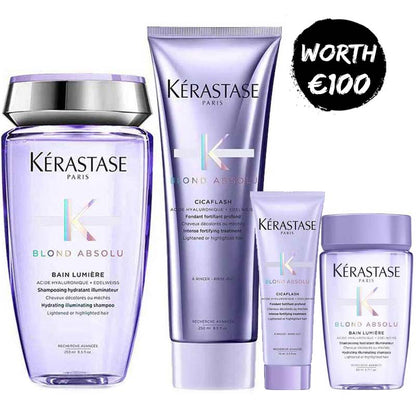 Kérastase Blond Absolu Duo + FREE Travel Shampoo & Cicaflash