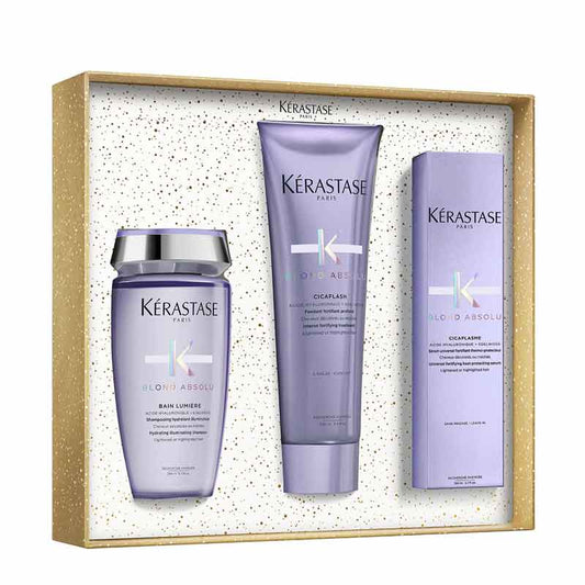 Kérastase Blond Absolu Gift Set - Shampoo, Conditioner & Leave In Treatment
