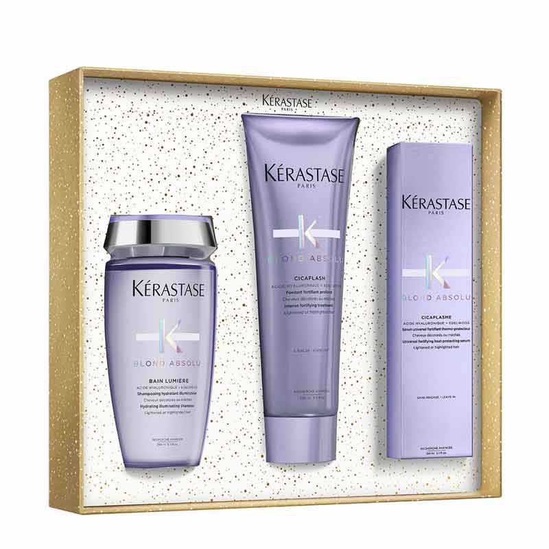 Kérastase Blond Absolu Gift Set - Shampoo, Conditioner & Leave In Treatment