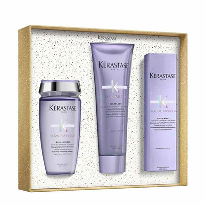 Kérastase Blond Absolu Gift Set - Shampoo, Conditioner & Leave In Treatment