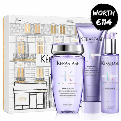 Kérastase Blond Absolu Gift Set - Shampoo, Conditioner & Leave In Treatment