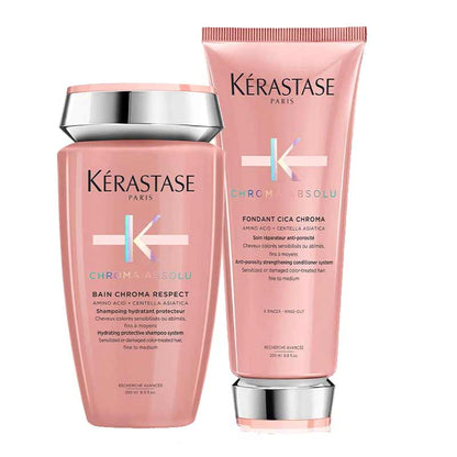 Kérastase Chroma Absolu Shampoo & Conditioner for coloured hair, Kérastase colour, professional haircare
