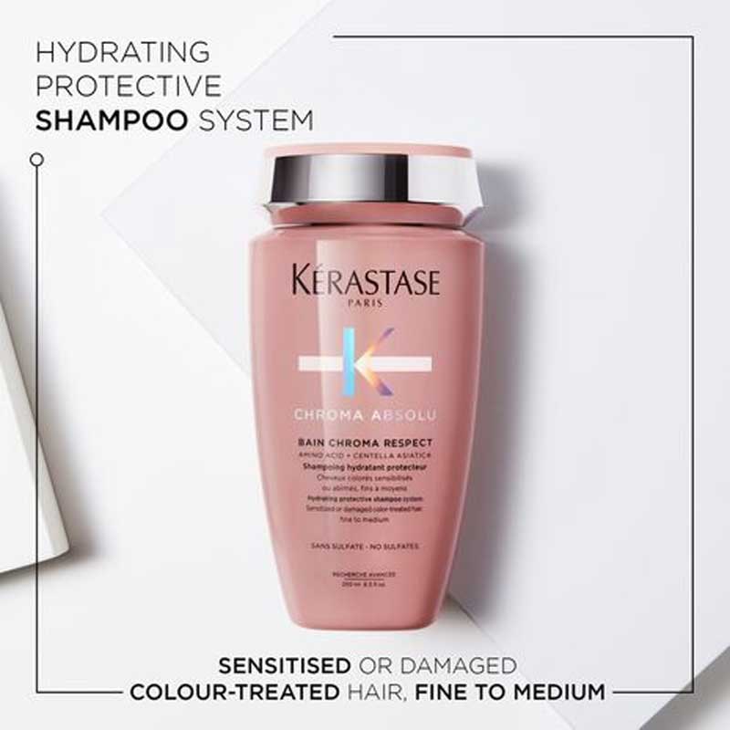 Kérastase Chroma Absolu Hydrating Shampoo for coloured hair, damaged coloured hair
