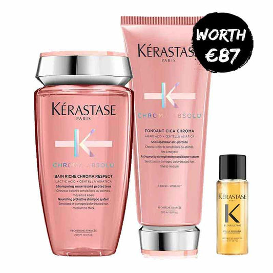Kérastase Chroma Absolu Hydrating Duo For Fine To Medium Hair With FREE Elixir Ultime Oil