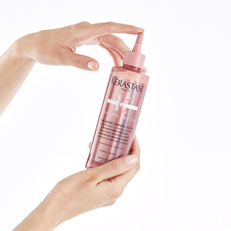 Kérastase Chroma Absolu Soin Acide Chroma Gloss Resurfacing High Shine Rinse Treatment, Kerastase for color treated hair