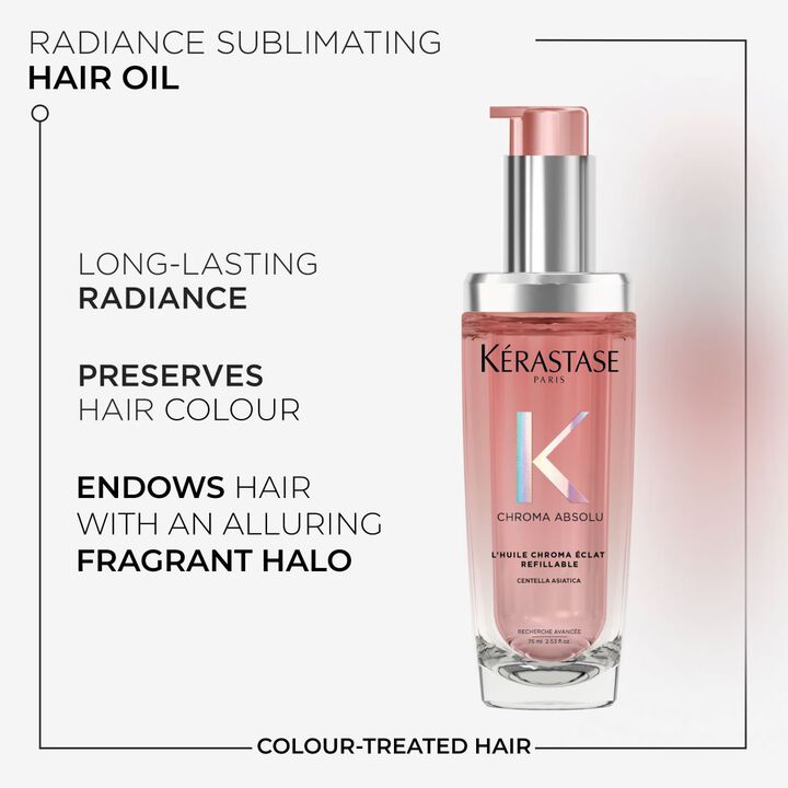 Kérastase Chroma Absolu Hair Oil, hair oil for coloured hair, professional haircare for coloured hair