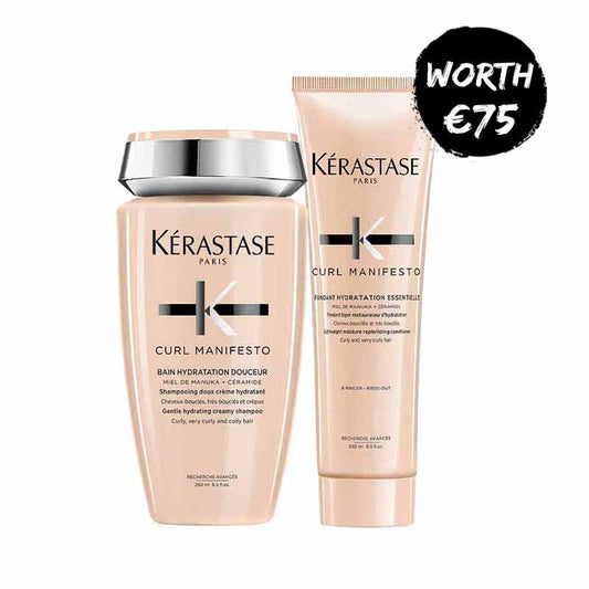 Kérastase Curl Manifesto Duo, curly hair products, professional haircare for curly hair, curly hair shampoo curly hair conditioner