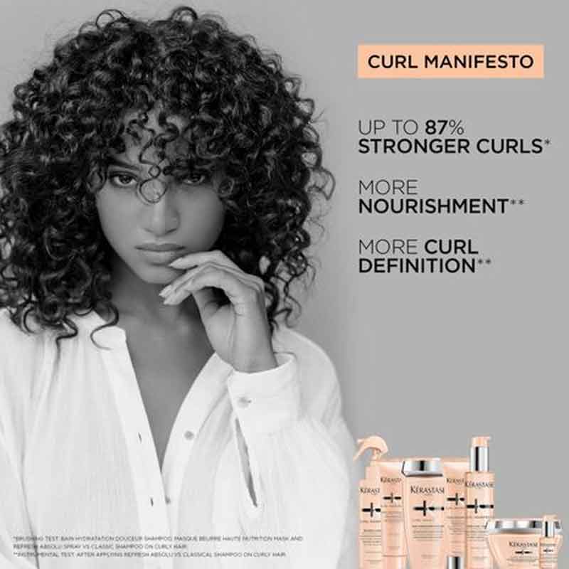 Kérastase Curl Manifesto Conditioner, curl defining, hydrated curls, professional haircare for curly hair, Kerastase curly conditioner