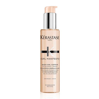 Kérastase Curl Manifesto Gelée Curl Contour Curl Enhancing Defining Gel-Cream | curly, very curly, and coily hair | medium-hold | infused with Manuka Honey and Ceramide | enhances curl definition, hydration, and bounce.