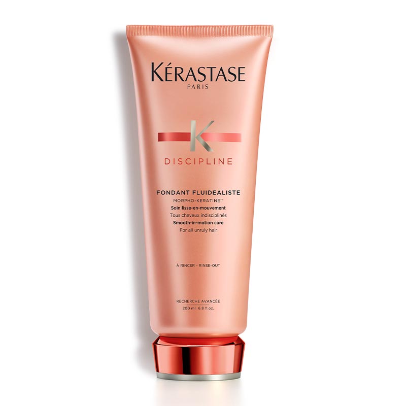 Kérastase Discipline Fondant Fluidealiste Smooth-In-Motion Care Conditioner | light, creamy texture | seals, smoothens, and tames hair | provides anti-frizz control | leaves hair soft, shiny, and beautifully fluid.