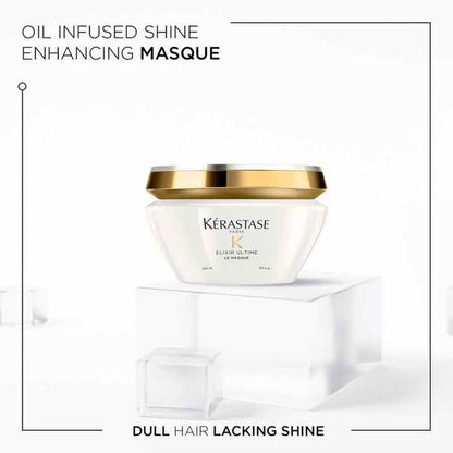 Kérastase Elixir Hair Mask, shine enhancing mask, healthy vibrant hair, oil infused