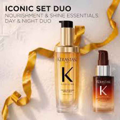 Kérastase Elixir Ultime & Oil + Nutritive 8hr Serum Gift Set Image snowy background