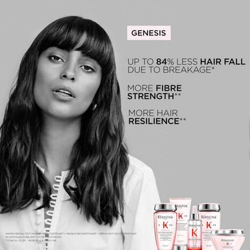 Kérastase Genesis haircare for weak hair prone to breakage, professional haircare, Kérastase shampoo, Kérastase conditioner, Kérastase hair serum