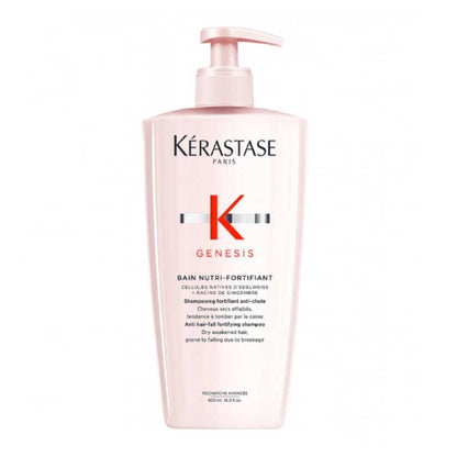 Kérastase Genesis Bain Nutri-Fortifiant Shampoo for Weak Hair Prone to Hair Loss 500ml pump bottle