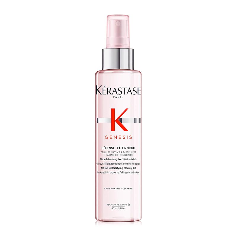 Kérastase Genesis Anti Hair-Fall Fortifying Blow-Dry Fluid, heat protection spray, anti-frizz haircare, blow dry products,