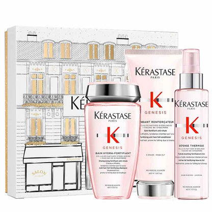 Kérastase Genesis Gift Set - Shampoo, Conditioner & Heat-Protective Spray