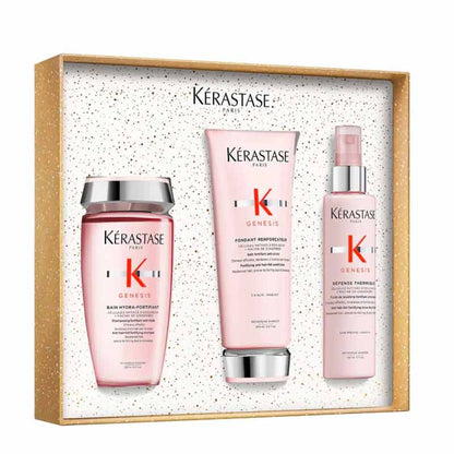 Kérastase Genesis Gift Set - Shampoo, Conditioner & Heat-Protective Spray