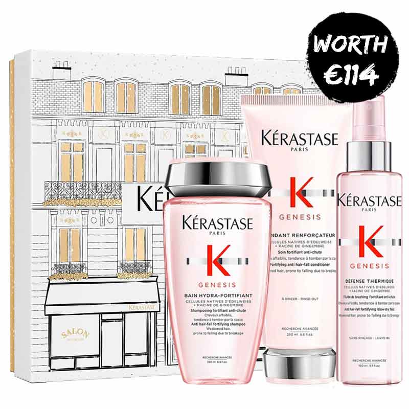 Kérastase Genesis Gift Set - Shampoo, Conditioner & Heat-Protective Spray
