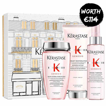 Kérastase Genesis Gift Set - Shampoo, Conditioner & Heat-Protective Spray