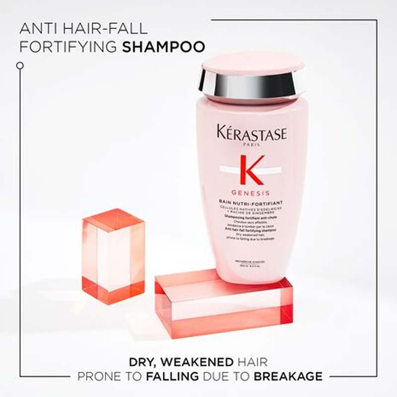 Kérastase Genesis Bain Nutri-Fortifiant Anti Hair-Fall Fortifying Shampoo, weakened hair, hair breakage shampoo