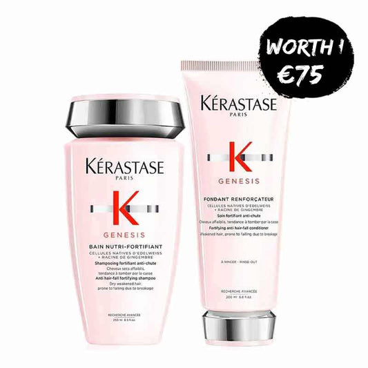 Kérastase Genesis Nutri Shampoo & Conditioner Duo for Thick or Dry Hair, haircare for weakened hair, haircare to prevent breakage