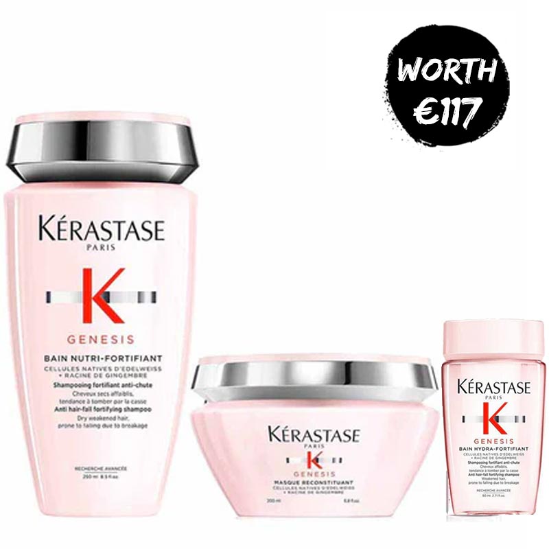 Kérastase Genesis シャンプーマスクセット Kérastase Genesis Shampoo & Mask Duo + FREE Travel Shampoo – Cloud