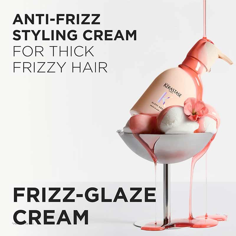 Kérastase Gloss Absolu Frizz-Glaze Cream For Thick Frizzy Hair Stylised Image