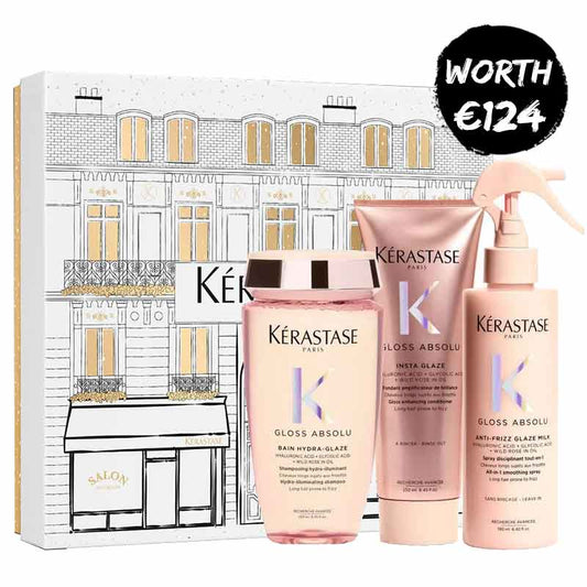 Kérastase Gloss Absolu Gift Set - Shampoo, Conditioner & Glaze Oil Drops