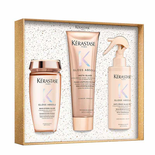 Kérastase Gloss Absolu Gift Set - Shampoo, Conditioner & Glaze Oil Drops